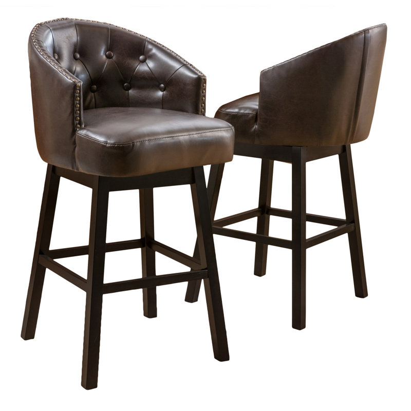 Alcott Hill® Farmington Swivel 31.25'' Bar Stool & Reviews Wayfair